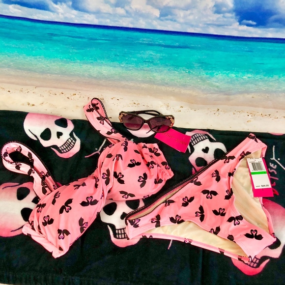 Betsey Johnson Other - Betsey Johnson Swooning Swan Two-Piece Bikini